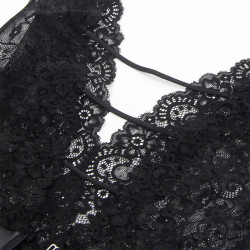 Subblime - 954390 Body Sexy Avec Porte-Jarretelles Noir L/Xl